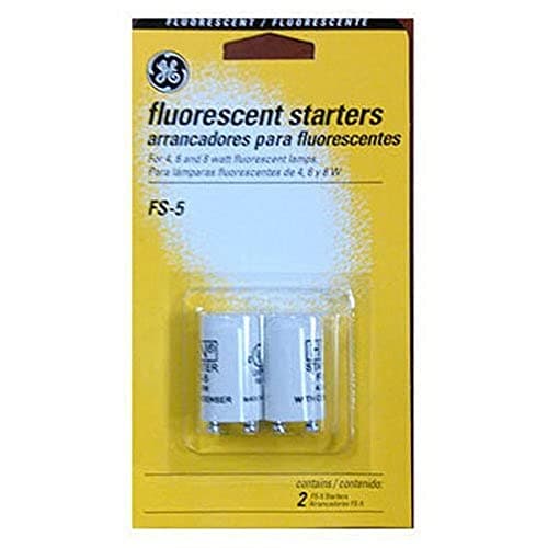 G E Lighting 64821 GE FS-5-C/TP Fluorescent Starter, 2-Pack, 2 Count (Pack of 1)