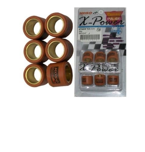 13 GRAM 125cc / 150cc GY6 Performance Roller Weights Variator Rollers Set Znen