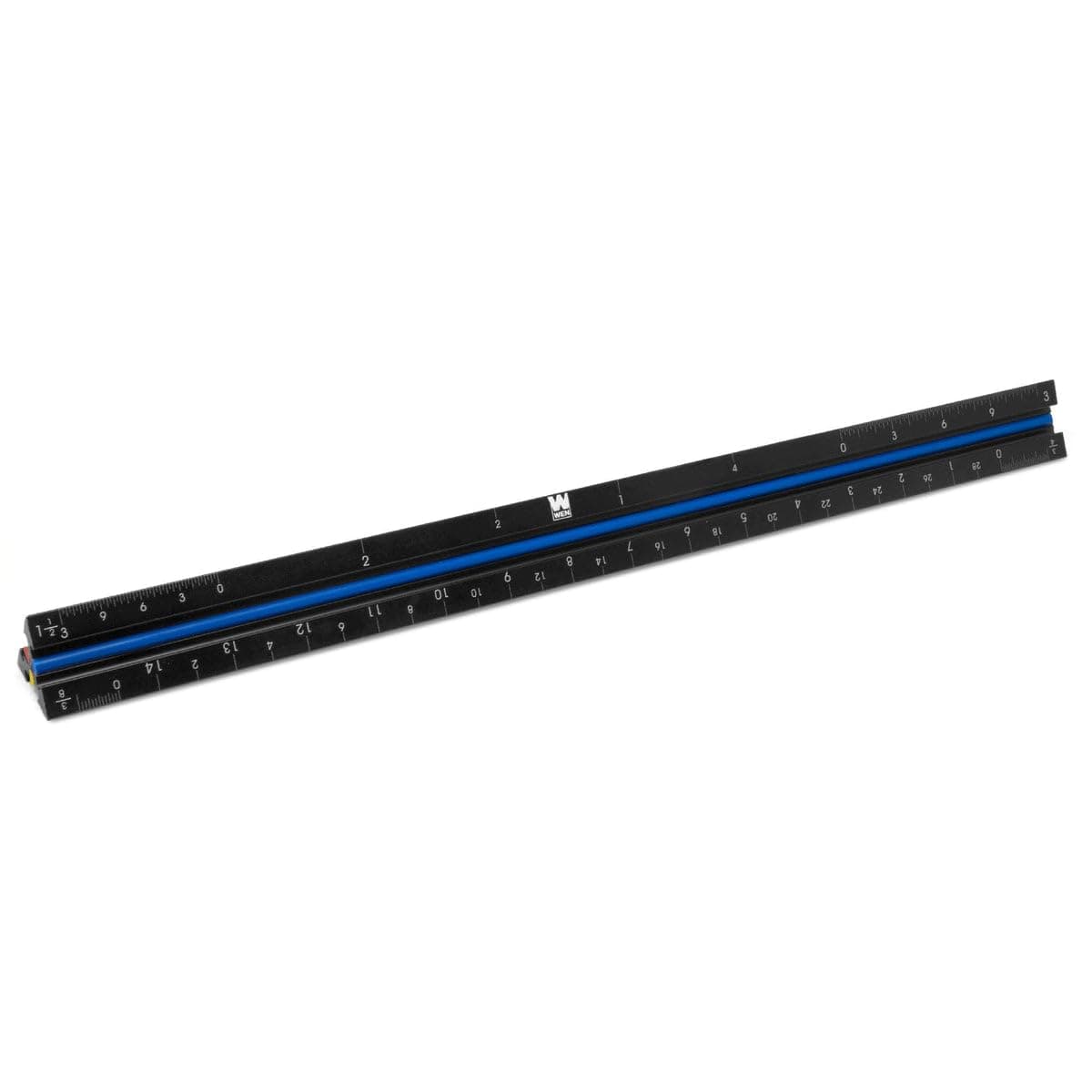 Architect Scale Ruler, 12-Inch, Triangular, Aluminum with Laser-Etched Imperial Drafting Scales (ME333R)