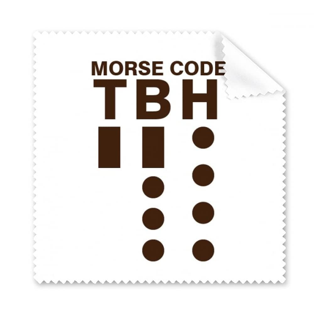 Morse Code Honestly Expressed Point Line Cleaning Cloth Phone Screen Glasses Cleaner 5pcs