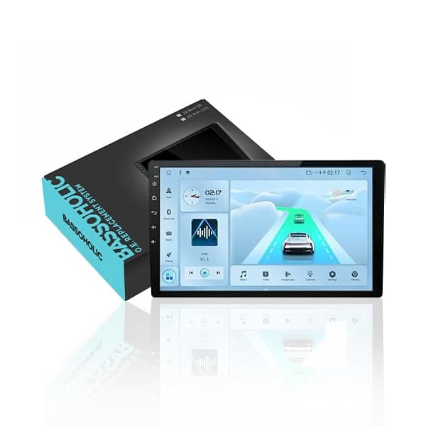 9" Android Screen System Wired Wired Android 1GB/32GB RAM IPS Capacitive Touch Screen with Gorilla Glass HD WiFi GPS Wheel Connectivity