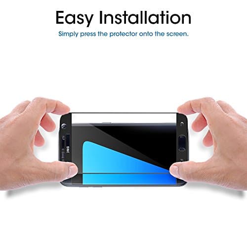 amfilm screen protector (Black) edge to edge full screen coverage