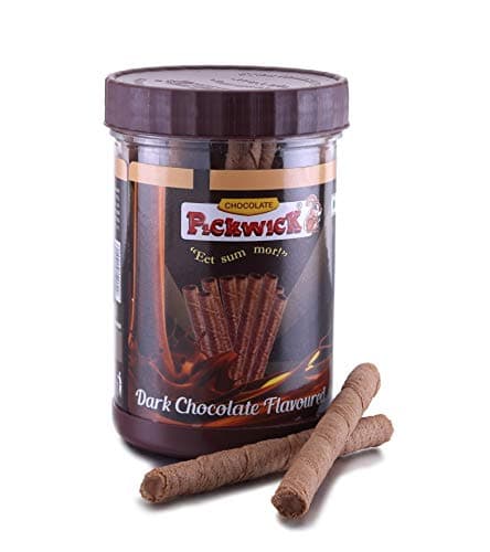 Dark Chocolate Wafer Rolls 150gms Jar