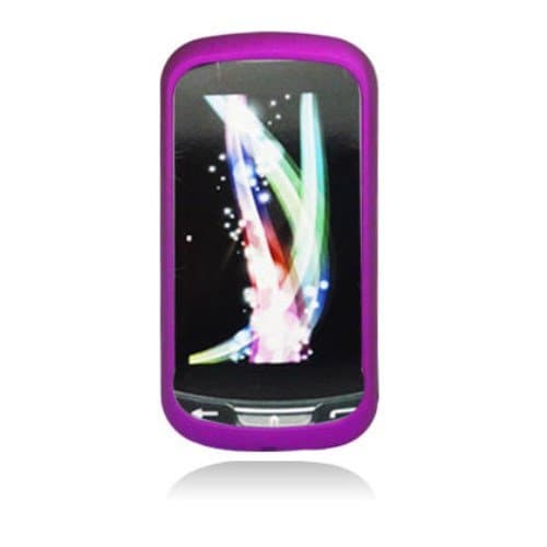 Aimo Wireless LGLM272PCLP018 Rubber Essentials Slim and Durable Rubberized Case for LG Rumor Reflex/Freedom/Converse/Expression C395 - Retail Packaging - Purple