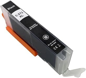 Compatible Ink Cartridge PGI-570 CLI-571 PGI570 570XL for MG5750 MG5751 MG5752 MG5753 MG6850 TS5050 TS5051 TS5052(C-571XL BK 1PC)