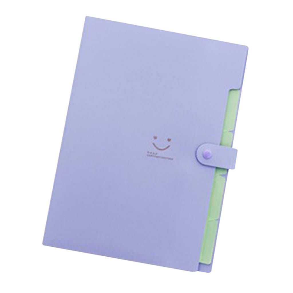 Maxbell Smile Face Document Bag A4 Expanding File Folder Wallet Bill Folders Pink