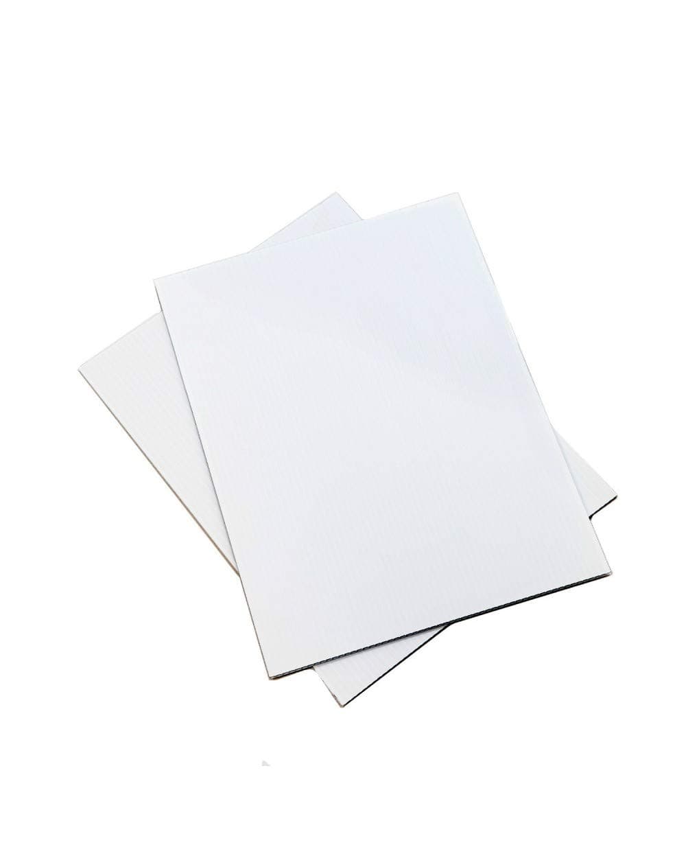 Sourceone.org 5 Pack Corrugated Plastic Sign Boards White 24 x 36