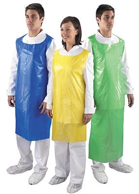 Apron On Roll Red Plastic Aprons - 200