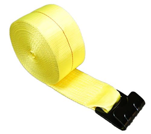 Quality Cargo Control 4"X50' Flat Hook Tie Down Winch Strap 5,500 WLL (4)