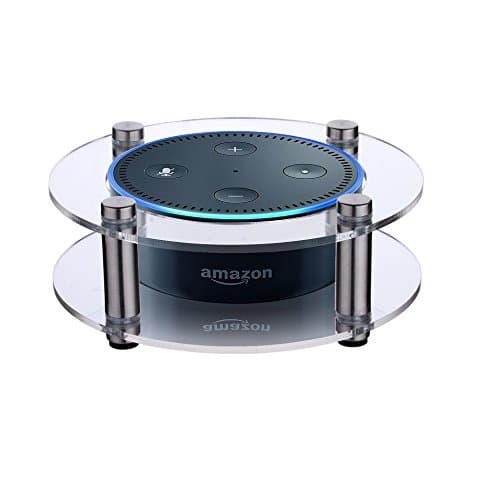 Acrylic Speaker Stand for Amazon Echo Dot (2nd Generation) Smart Home Décor Guard Station For Alexa (Clear)