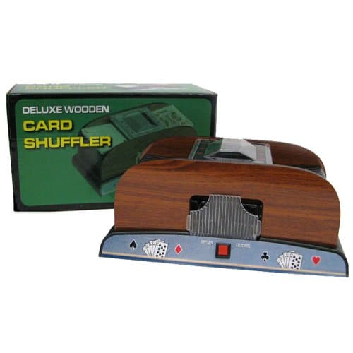 2-Deck Wood Automatic Card Shuffler