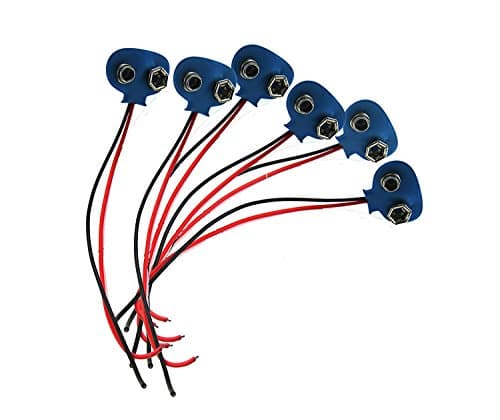 10 Pcs Snap 9V (9 Volt) Battery Clip Connector Snapper