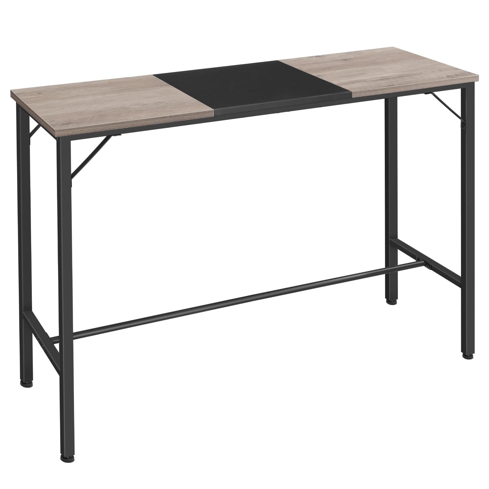 Bar Table - 47.1" Rectangular Pub Table, Tall Counter Height, Long Bar Height for Small Spaces, Narrow High Top, Sturdy and Durable, Easy to Assemble, Greige BG12BT01