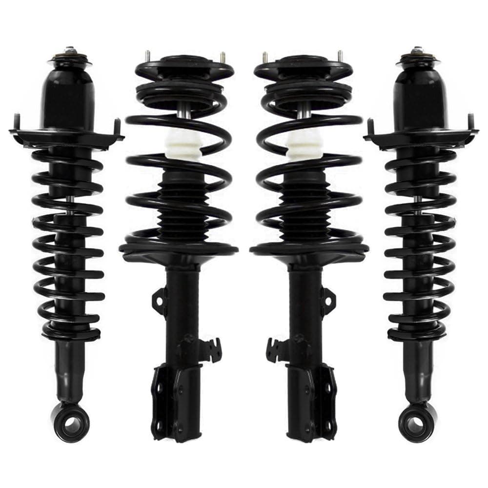 COMPLETESTRUTS - Front & Rear Complete Strut Assemblies with Coil Springs Replacement for 2003-2008 Toyota Corolla FWD - Set of 4