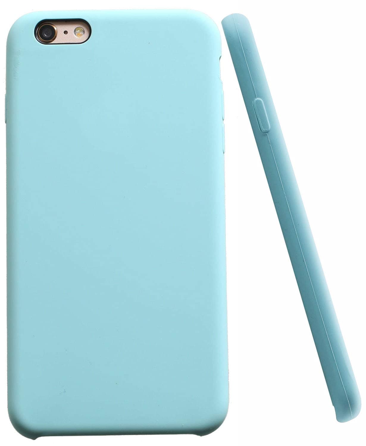 CheapSunday Soft Liquid Silicone iPhone 6S Cover Case Inner Soft Microfiber Cloth Lining Cushion for Apple iPhone 6s / iPhone 6 (Mint)