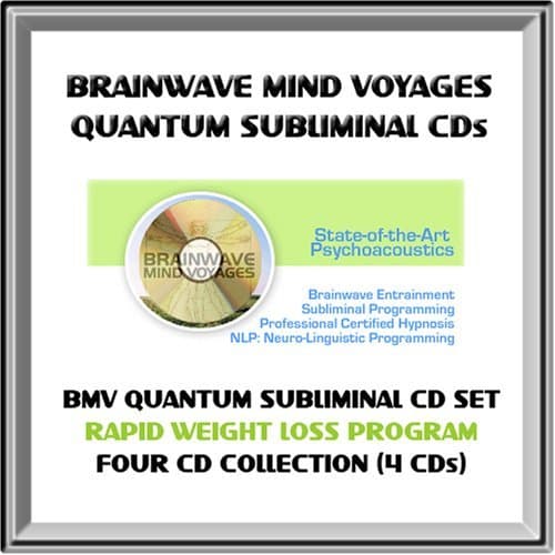 Rapid Weight Loss Program, Permanent Weight Reduction Management & Dieting BMV Quantum Subliminal 4 CD Set with Brainwave Entrainment Technology & NLP (4 SUBLIMINAL CDs: Weight Loss, Healthy Eating Habits, Low Carb Diet Aid, Love to Exercise)