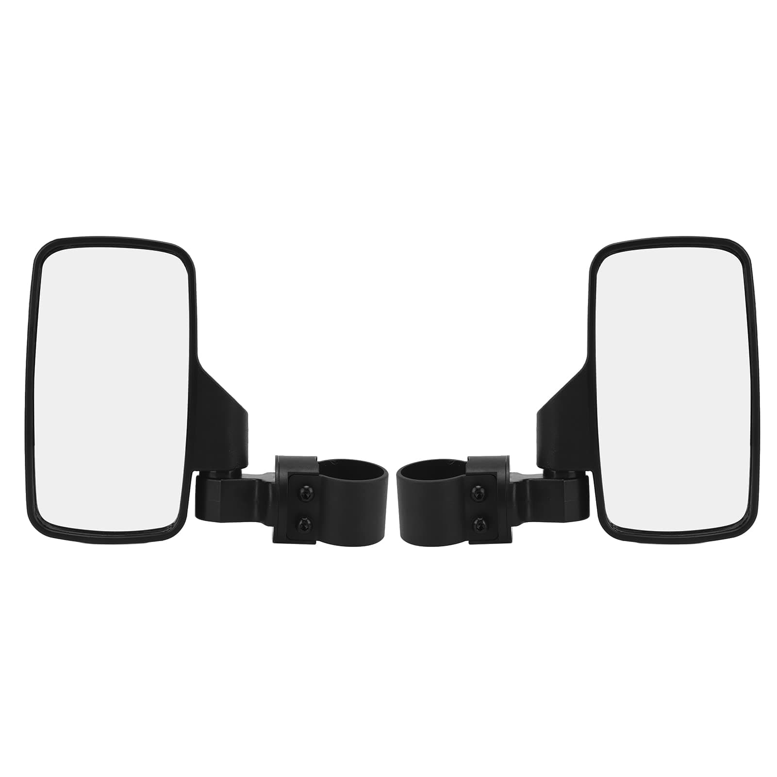 Side Rear View Mirror, Pair ATV UTV Side Rear View Mirror Adjustable with Large Vision Replacement for Mule