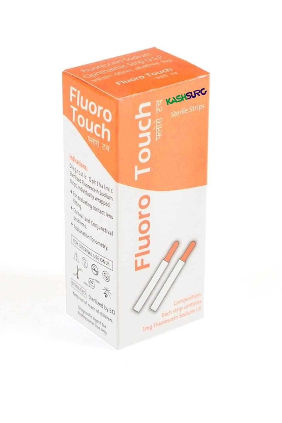 FluoroTouch (Fluorocarsane Sodium Strips) 100 Count