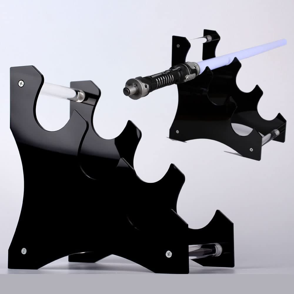 Light sword stand desktop light sword display sword frame decorative sword frame (Black)