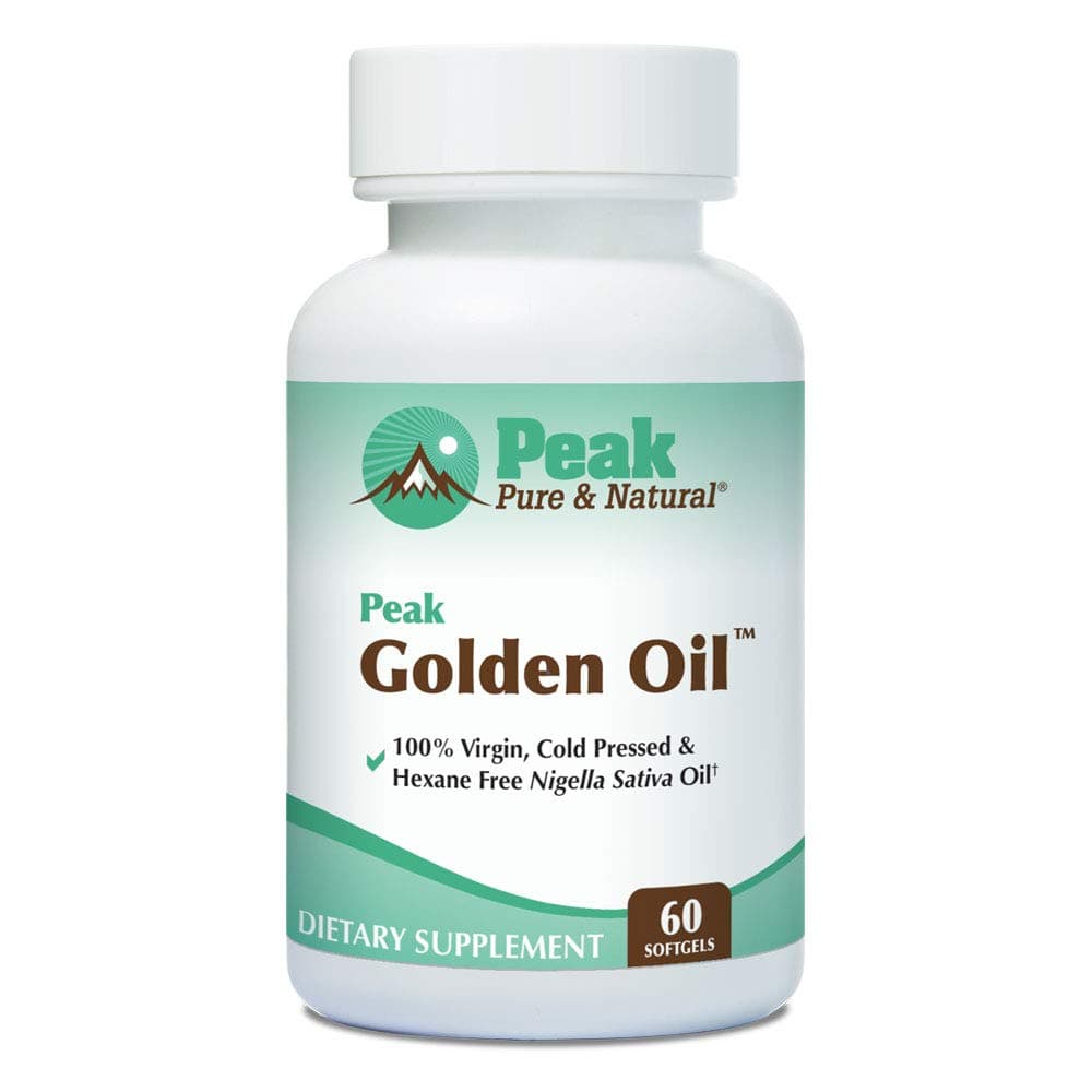 - Peak Pure & Natural, Peak Golden Oil Cold Pressed Organic Black Seed Oil Supplement - Black Seed Oil for Digestive Health, Skin Nutrition, Joint Comfort - 60 Capsules