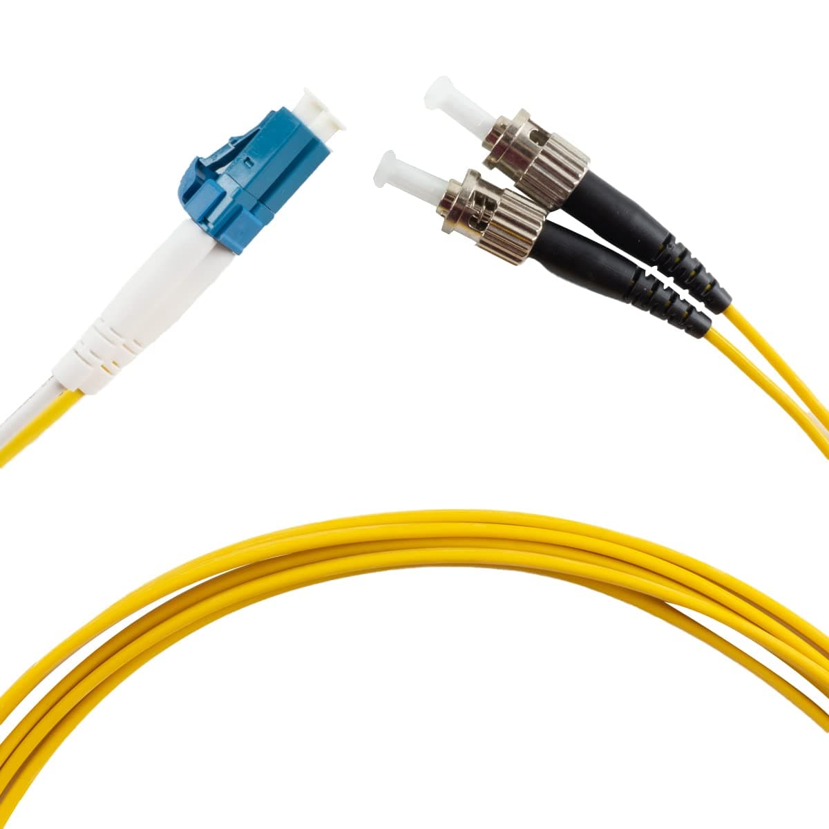 LC to ST Fiber Patch Cable, 10M(32.8ft) Single Mode Duplex Fiber Jumper 9/125um OS1 LSZH - LC ST Singlemode Duplex Patch Cords (10M)