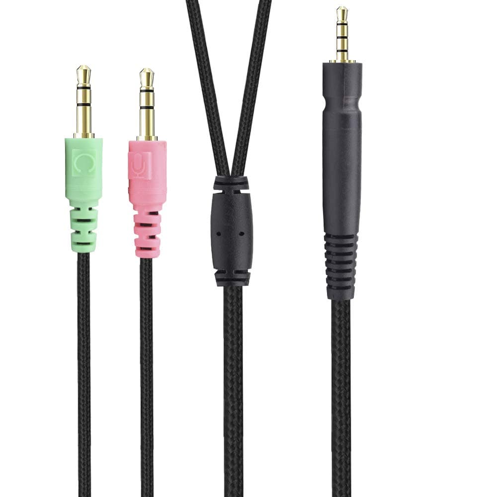 GSP 600 Replacement Cable Compatible with Sennheiser Game Zero, Game One, PC 373D, GSP 350, GSP 500, GSP 600, GSP 670, G4ME One Gaming Headset, 6.56ft