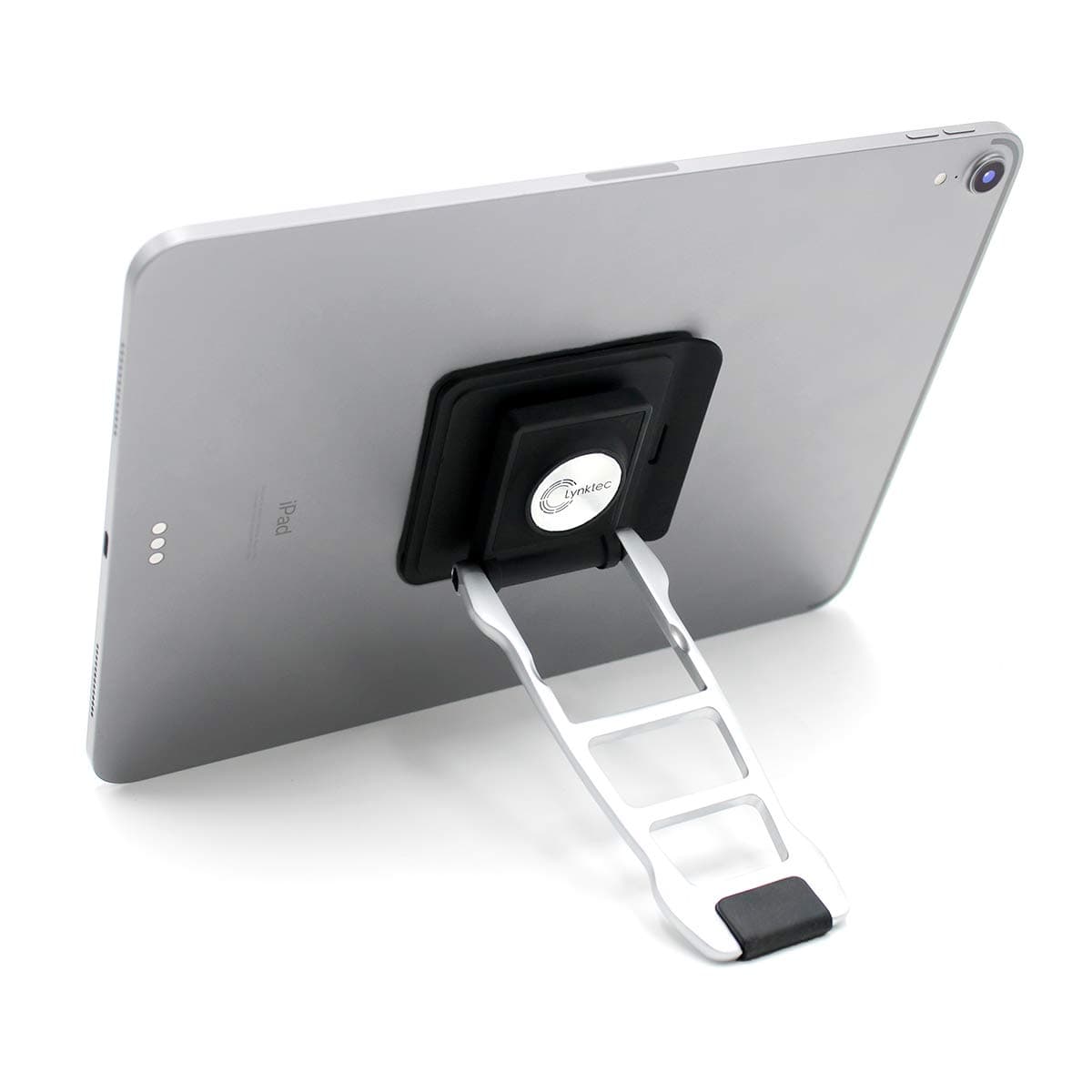 Adjustable iPad Tablet Stand and Holder - Lynktec 360 Grip Multi-Angle Stand, Silver (LTGS-0002AMZ)