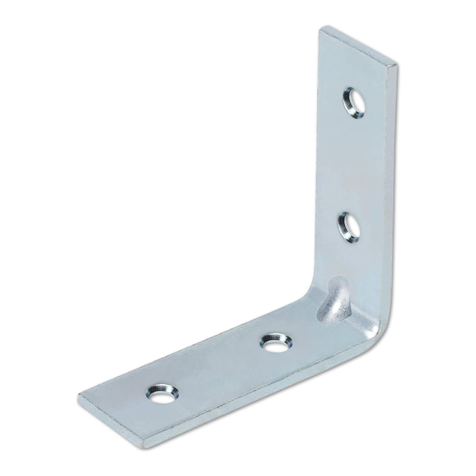 IMPEX Angle Bracket for Reinforcing Chairs and Tables | Pack of 24 |Shelf Bracket |Zinc Plated L Shape Bracket | Solid Shelf Support Joint Right Corner Brace (40 X 40 MM)