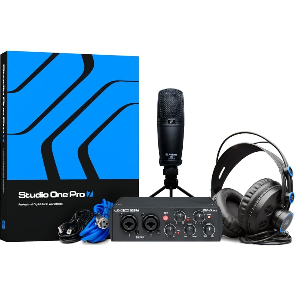 AudioBox 96 Studio - USB, Audio Interface, Bundle For Recording and Production, with Microphone, Headphones & Software, 25th Anniversary Edition