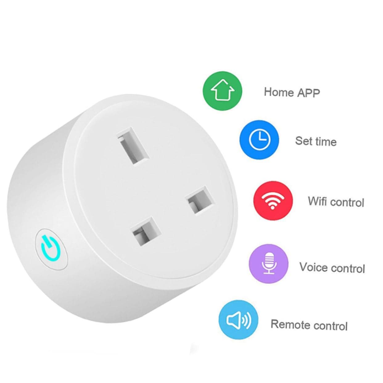Wifi Socket Smart Outlet Smart Outlet Plug Outlet Intelligent Smart Plug Graffiti PC White Smart Plug