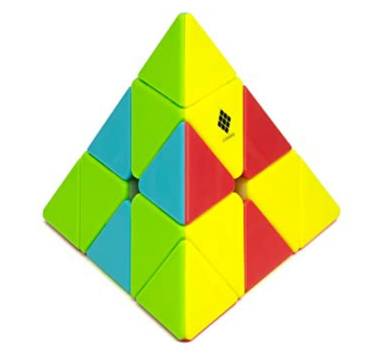 Cubelelo Drift Pyraminx Puzzle Speedcube | Beginner Starter Cube for Kids 3+ Year Old & Above | Triangle Pyramid Shape Stickerless 3x3 Cubes Toy | Ideal for Boys Girls Children 4 5 6+ Years & Adults