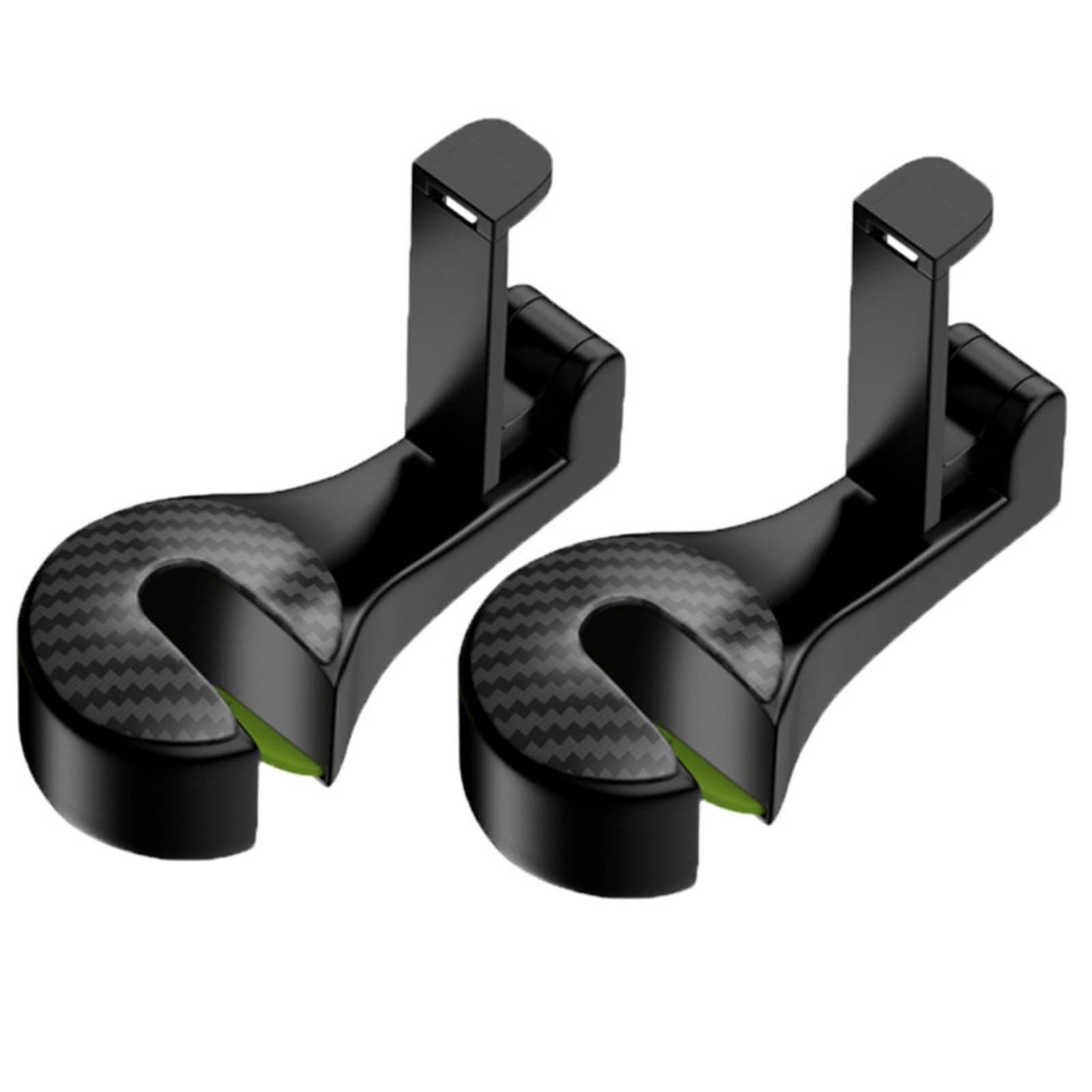 Ormeli Car Headrest Hook with Phone Holder 2 in 1 Auto Vehicle Back Seat Headrest Hanger Hooks for Purse Luggage Bags Cloth Grocery(2 Pack)