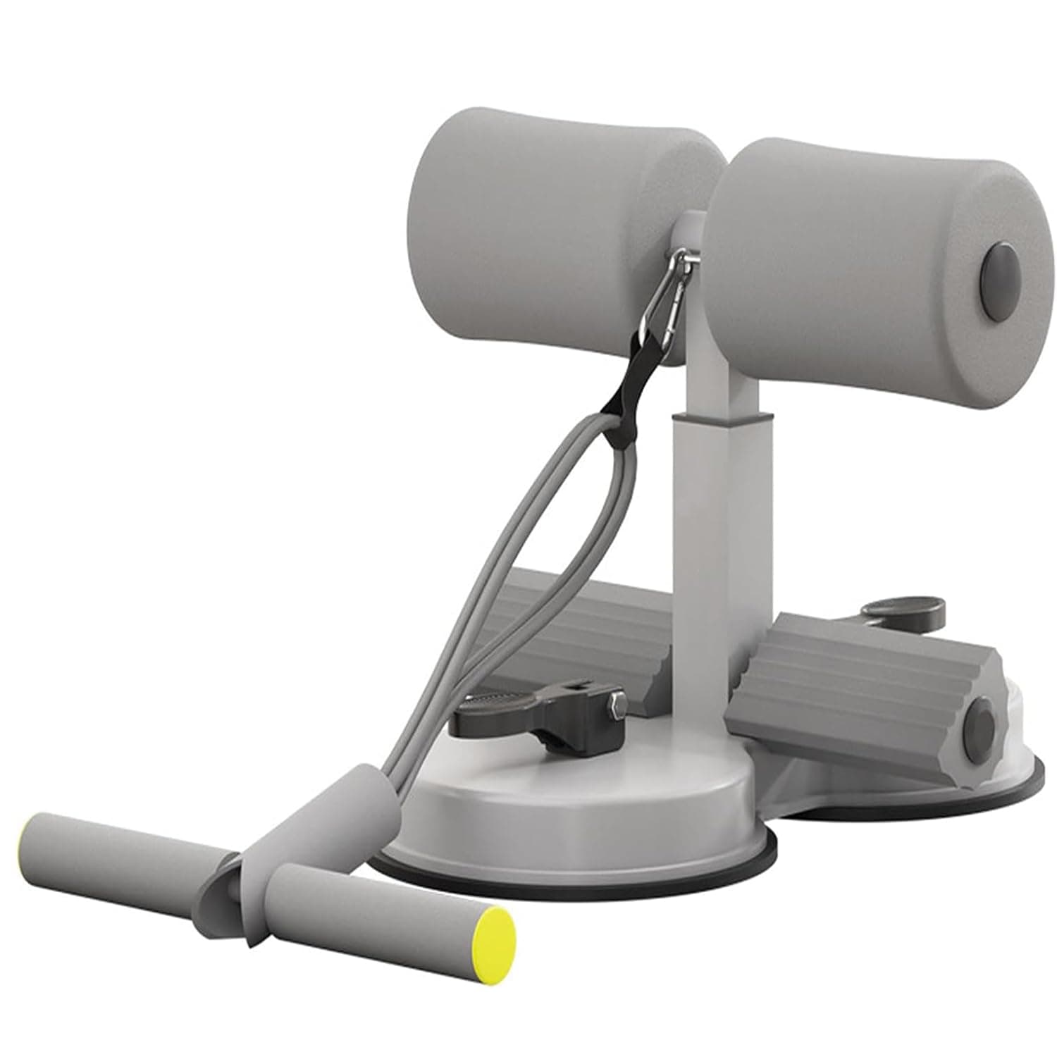 Sit Up Bar For Floor, Double Self-Suction Portable Exercise, Adjustable Abdominal Sit-Up With Tension Rope, Assistant Device Home Core Strength Muscle Training