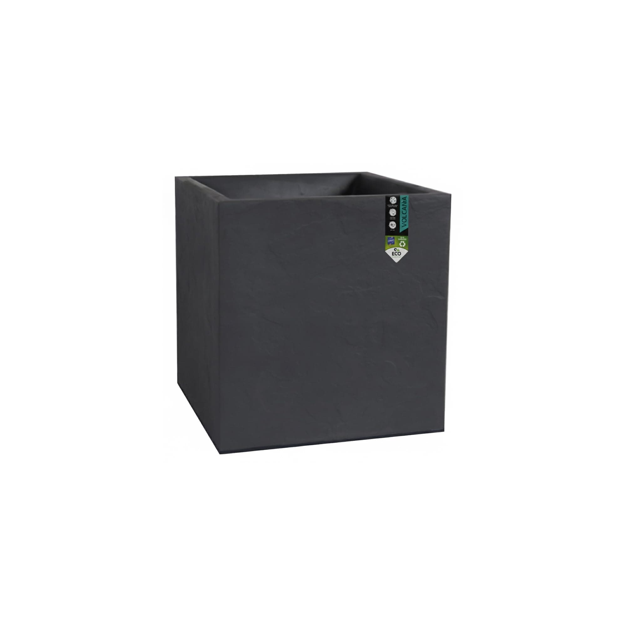 PLASTIQUES 13730 BR. T SX1 Volcania Square Plastic Tray 40 x 40 x 40 cm