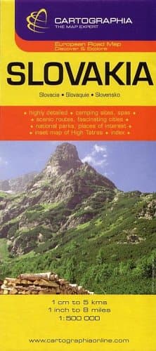 Slovakia Road Map Map – January 1, 2015