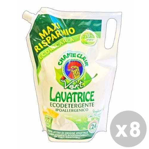 CHANTECLAIR Set 8 CHANTE CLAIR Detergent Liquid Washing Machine 24washes Eco Friendly Hypoallergenic