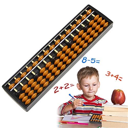 Acoolstore Plastic Abacus Arithmetic Soroban 15 Digits Kids Maths Calculating Tools Chinese Abacus Toys Abacus Educational 236.51.5cm