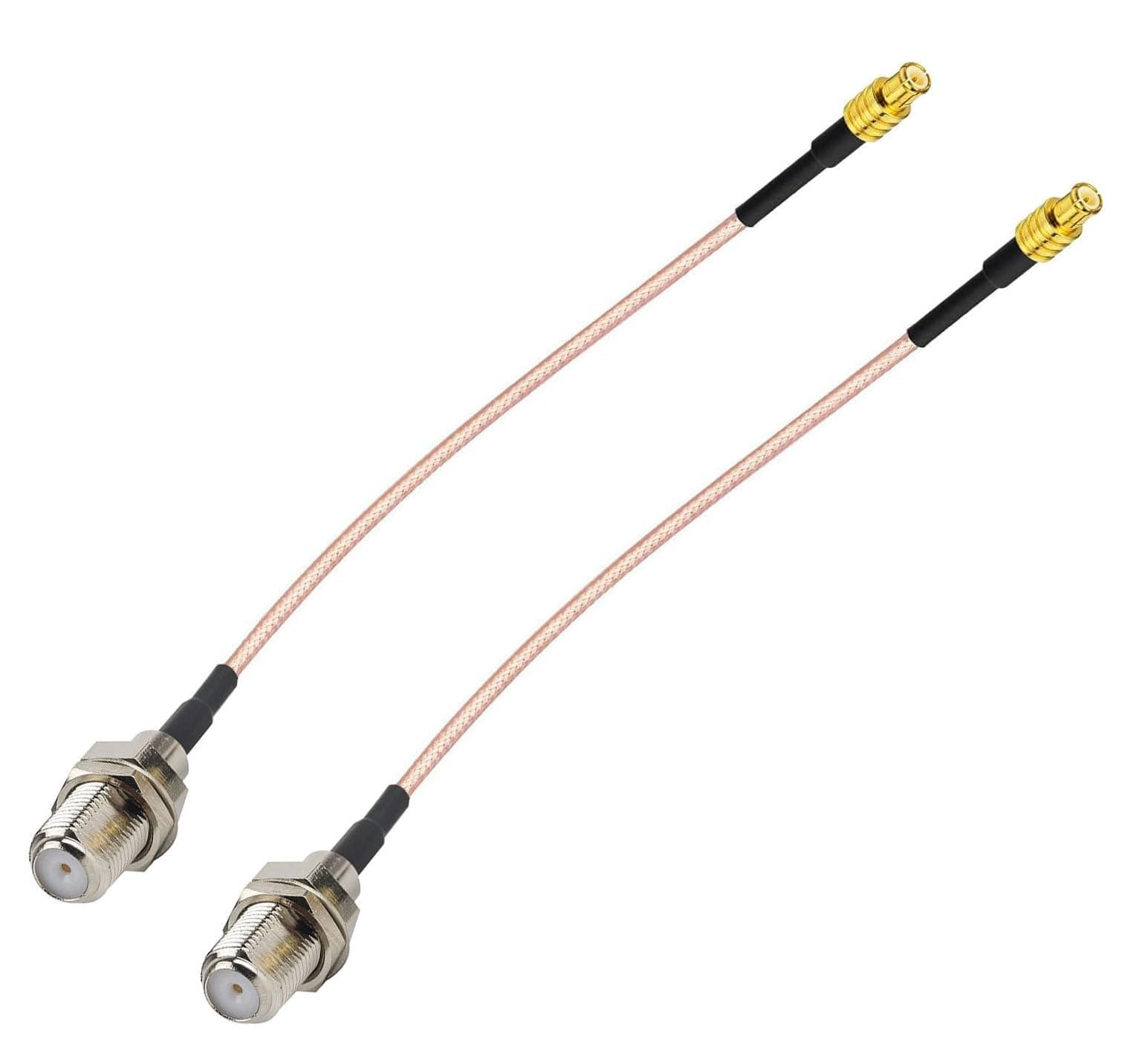 DHT Electronics DHT Electronics 2PCS RF coaxial coax cable assembly MCX male to F female 6'