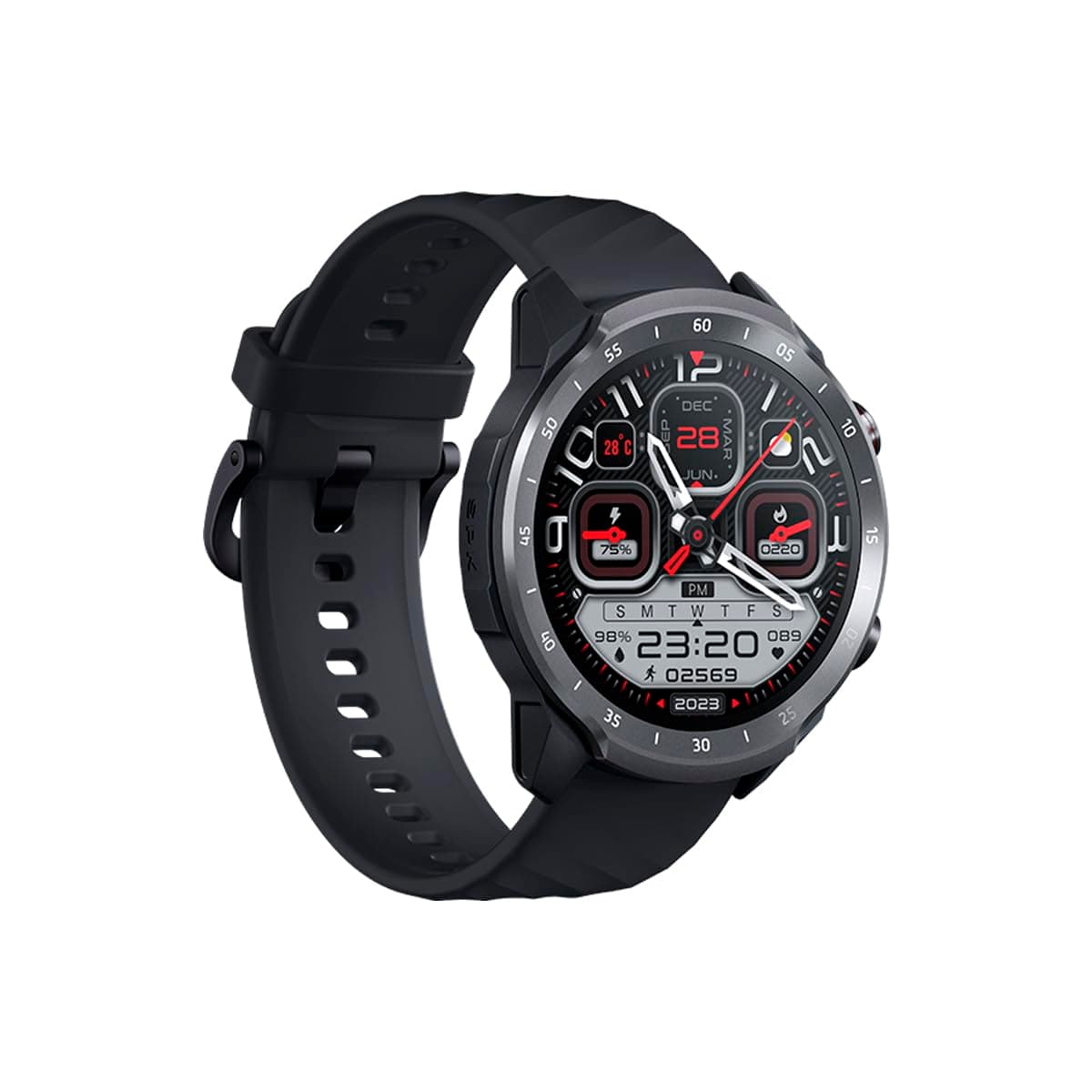 Mibro Smart Watch A2 (Black) - 1.39" HD Display, Bluetooth Calling, 10 Day Battery Life, 2ATM Waterproof, 70 Sports Modes, Heart Rate Monitoring, Sporty Look