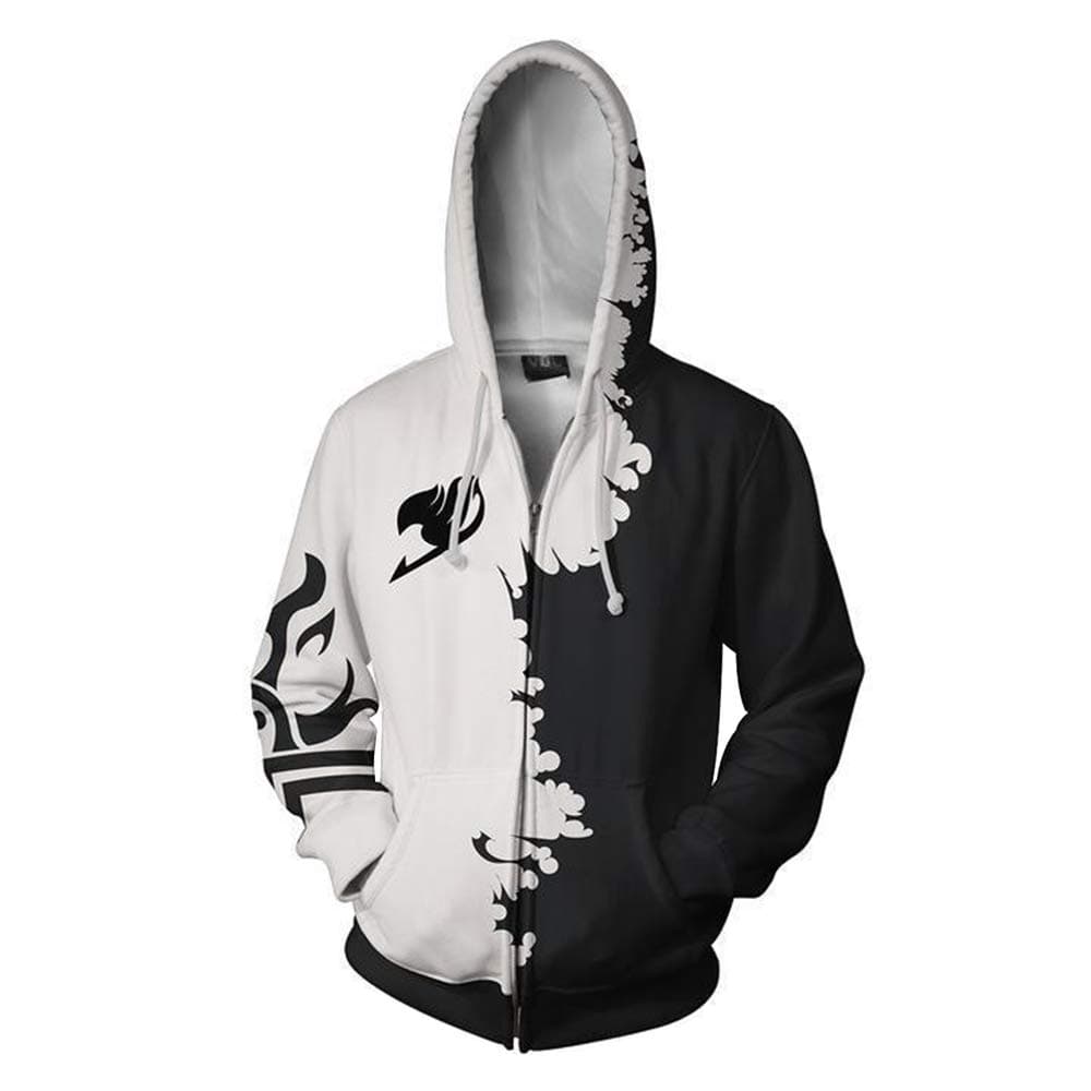 Fairy Tail Pullover Korean Version Prints Pullover Jumpers Breathable Hoodies Patterned Soft Sweatshirts for Mens Unisex