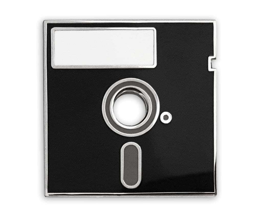 Retro Floppy Disk Enamel Lapel Pin