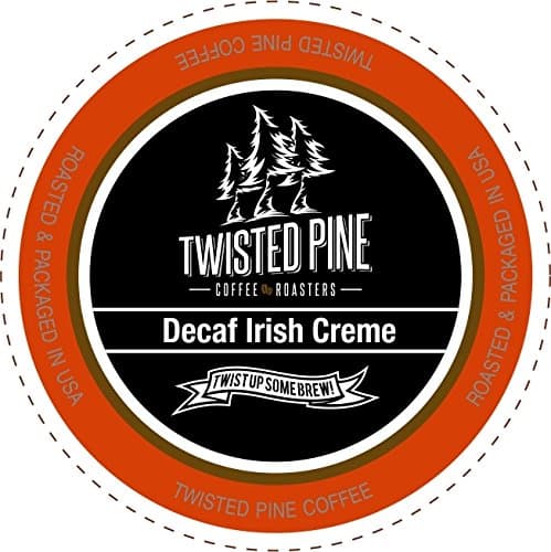 Twisted PineCoffee Decaf Irish Creme, Flavored Decaf Coffee, Single-Serve Cups, 80 Count