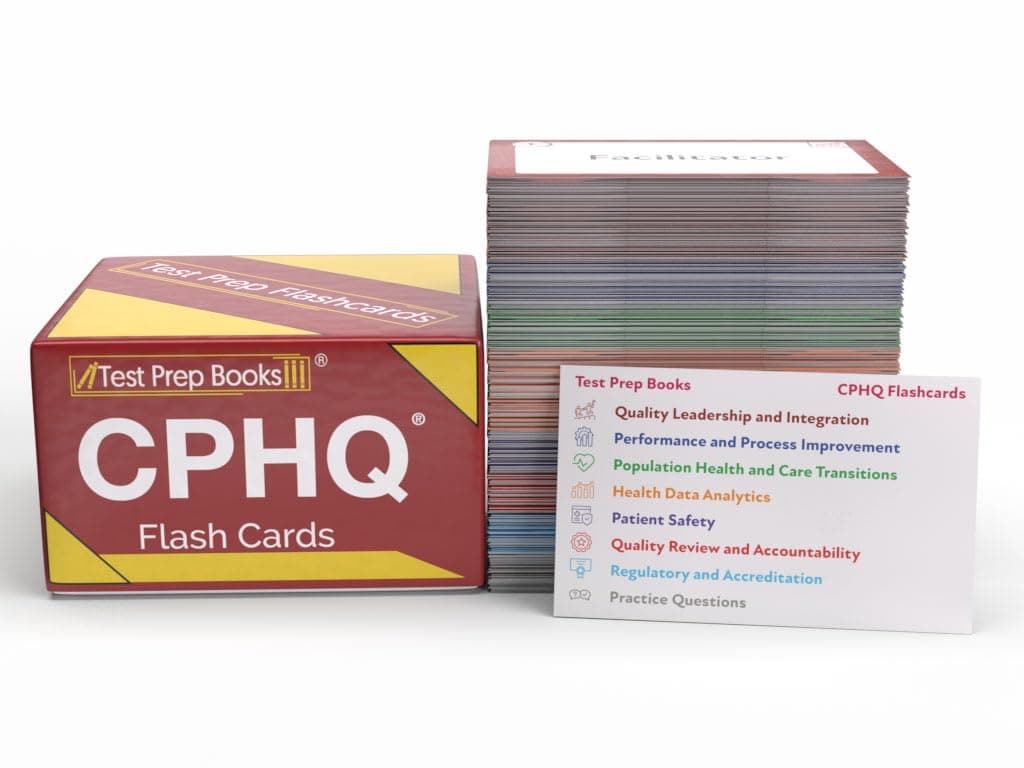 CPHQ Study Cards 2023-2024: CPHQ Exam Prep with Practice Test Questions for The Certified Professional in Healthcare Quality Exam [Full Color Cards]