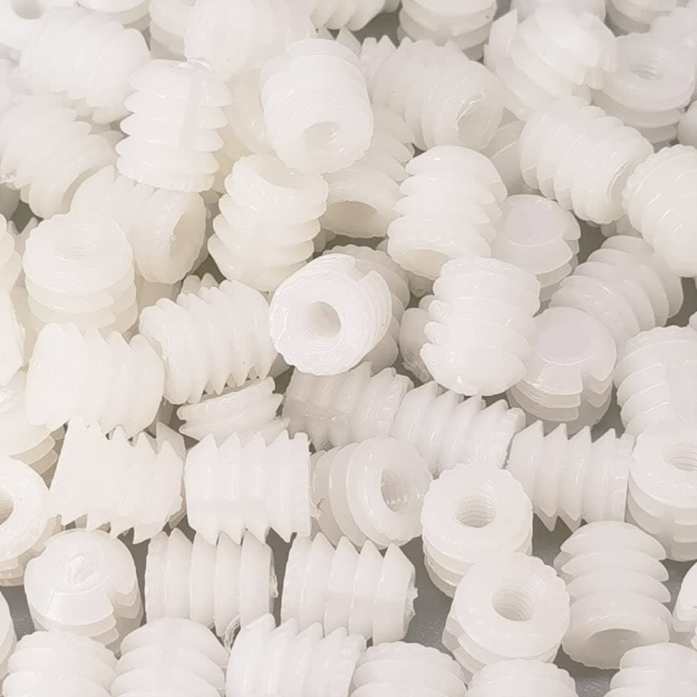 Plastic Dowel Plastic Hinge Dowel Inserts 0.34"x0.39" Cabinet Door Hinge Dowels 100 Pack