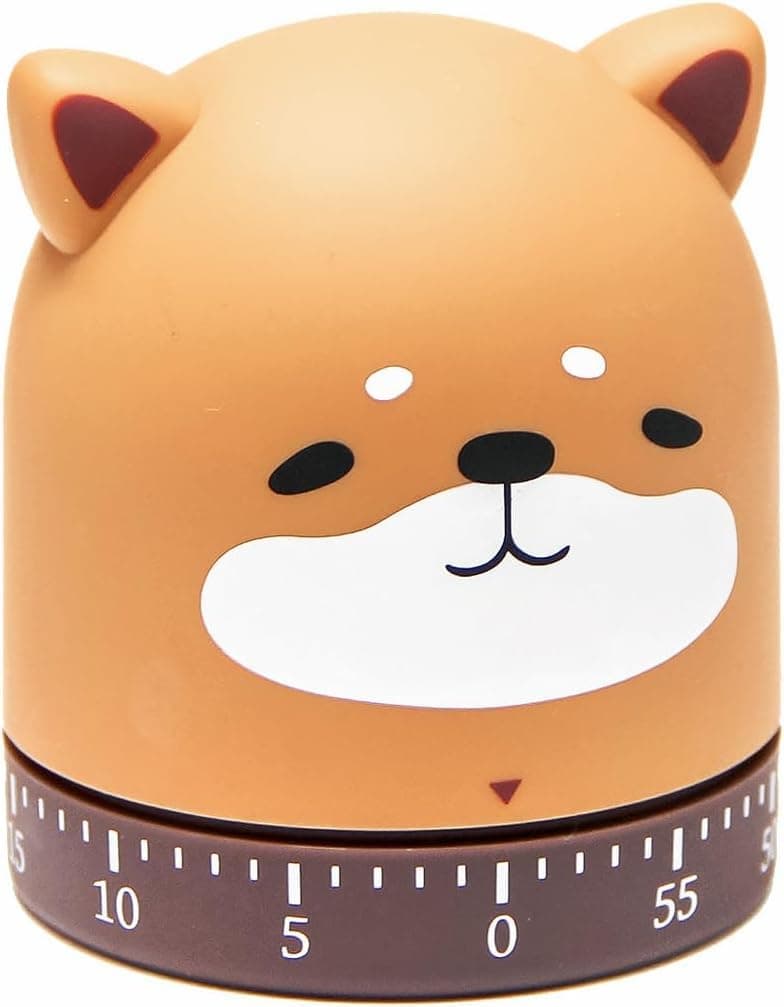 Cooking Timer Animal, Animal Timer Egg Timer Countdown Timer for Kids, 60-Minute Wind up Dial Rotating Timer, Countdown Time Management Loud Alarm Timer for Cooking Reading Sports