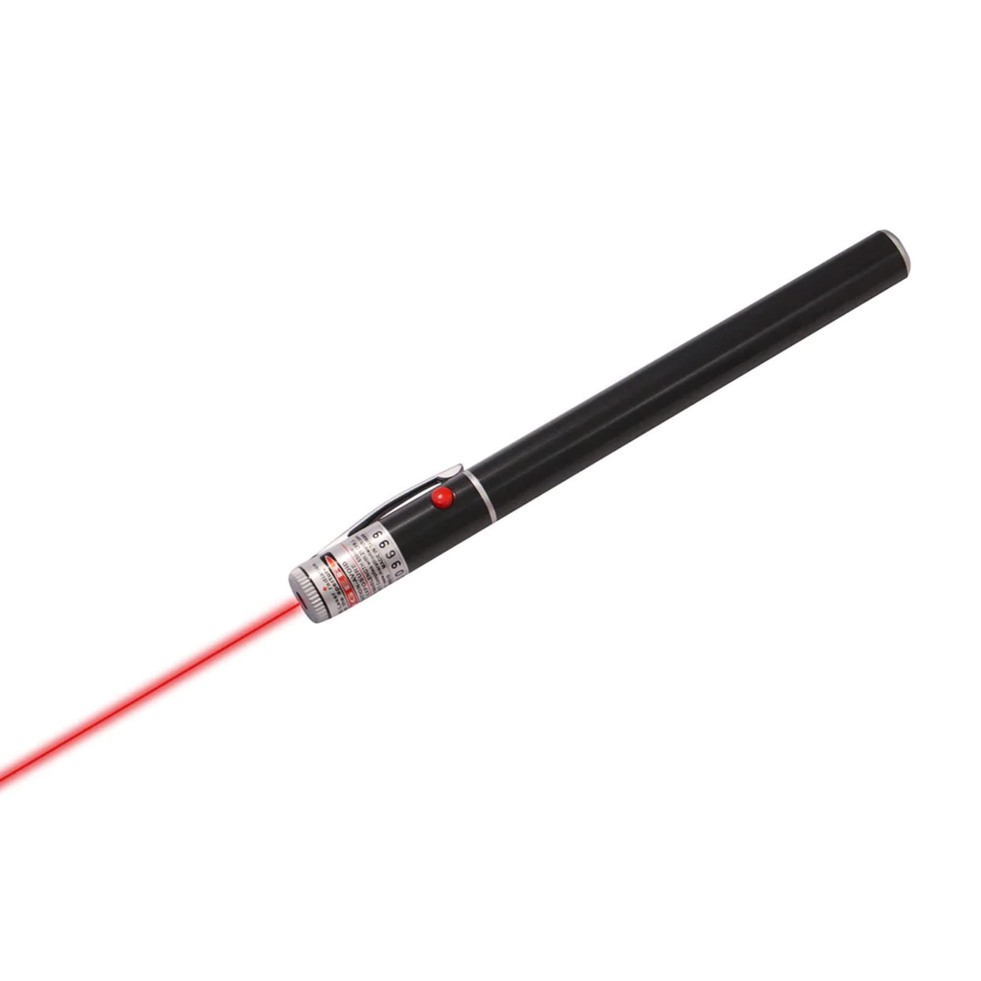MARATHON Laser Pointer, Red - Pen Shaped, Class IIIA Laser - 9,000 ft. Nighttime Range - Two AAA Batteries Included