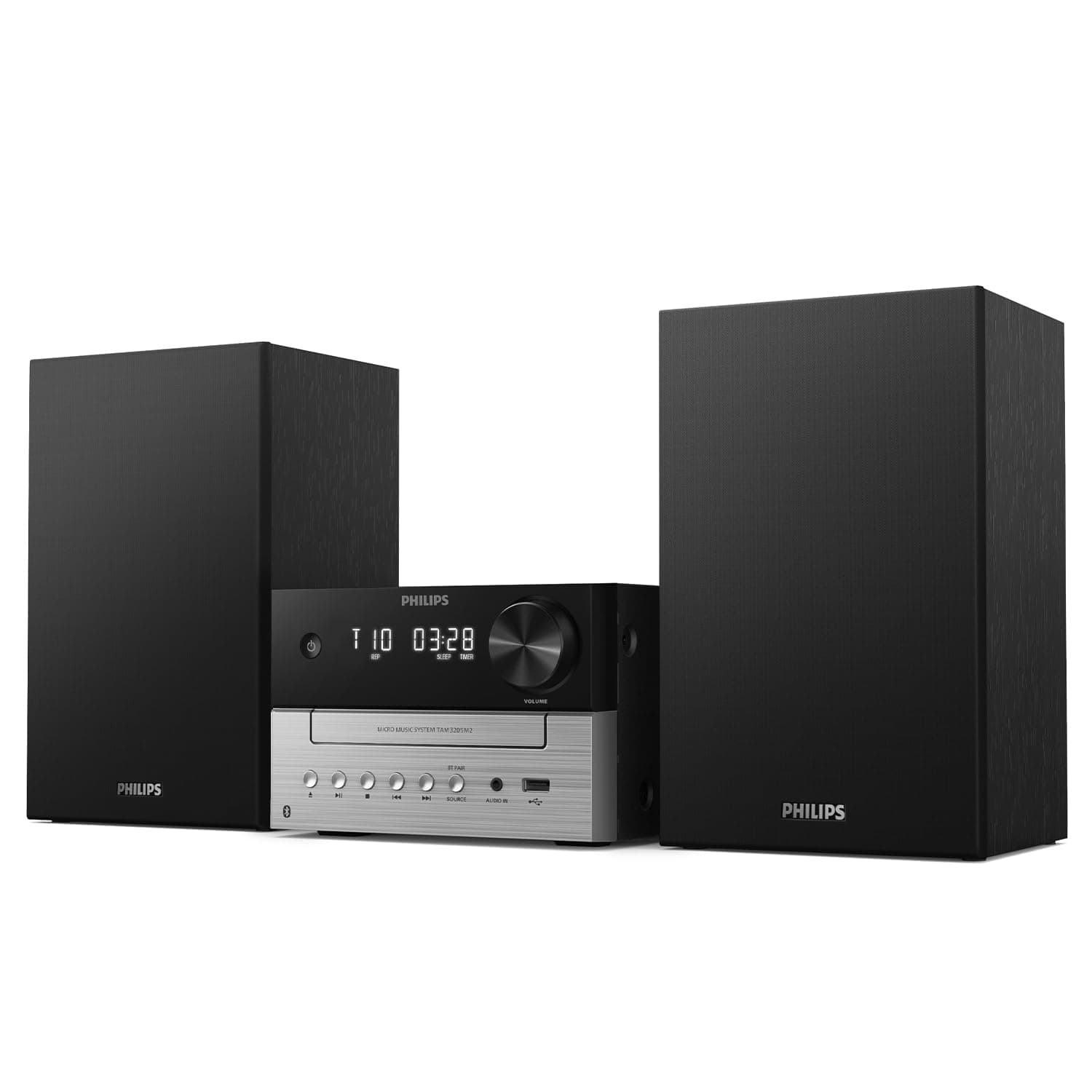 TAM3205M2 Micro Music HiFi System, Bluetooth Enabled, CD Player, USB, Auracast FM Radio, 85% PCR Material
