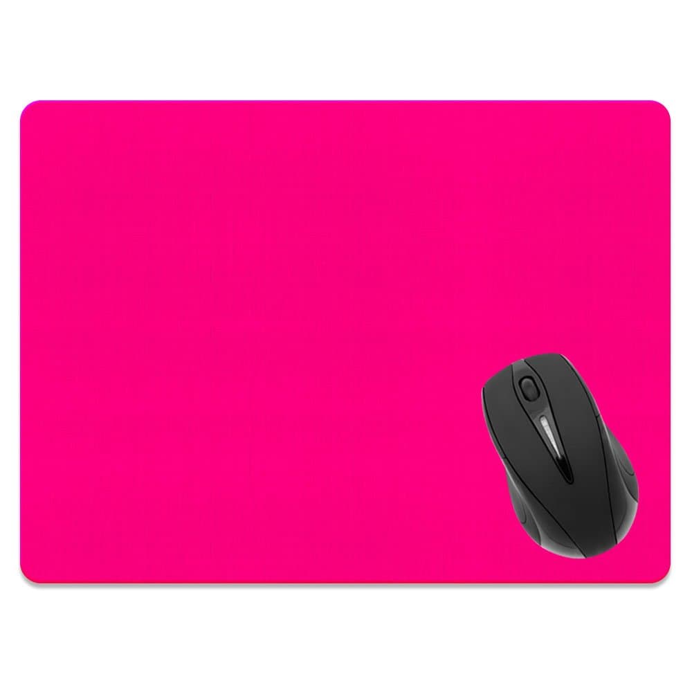 Extra Large (X-Large) Size Non-Slip Rectangle Mousepad, FINCIBO Solid Hot Pink Mouse Pad for Home, Office and Gaming Desk