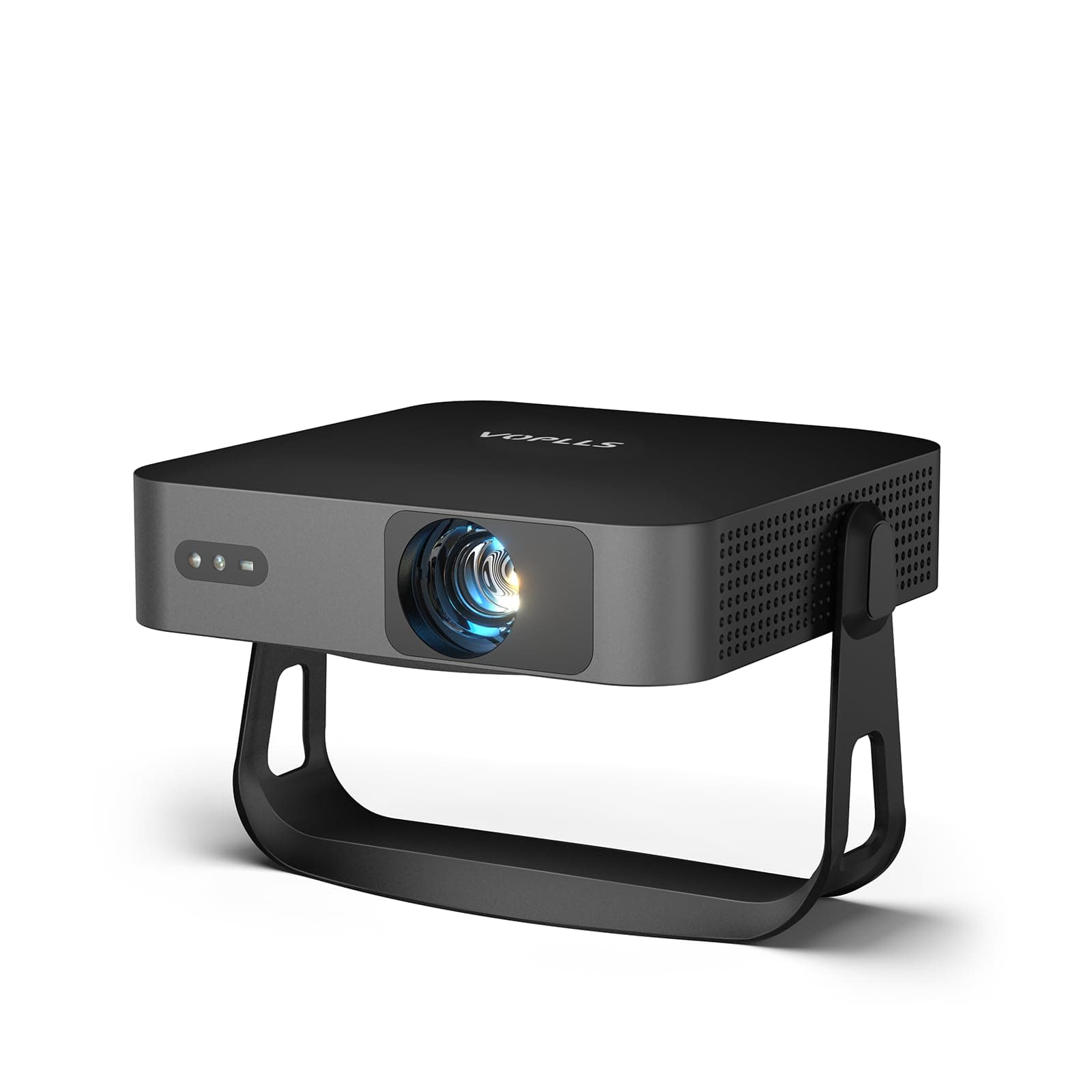 【360°Adjustable Stand & Auto Focus/Keystone】Mini Projector with WiFi and Bluetooth, Native 1080P Portable Outdoor Movie Projector, VOPLLS Home Projector 4K Support for HDMI/USB/AV/Phone/Laptop