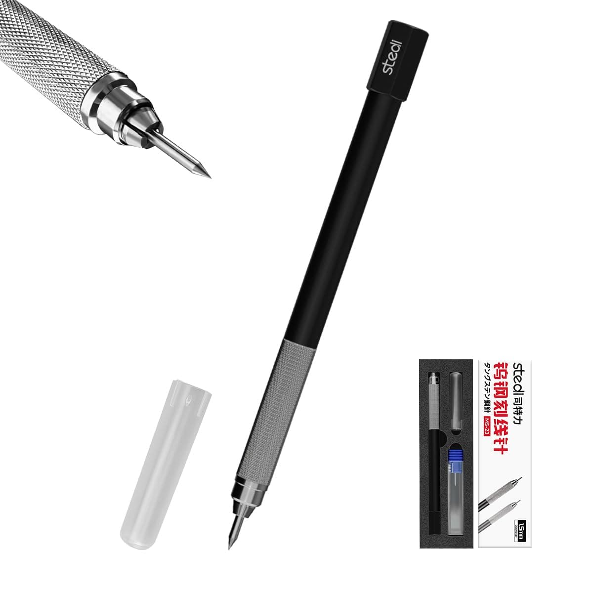 stedi Tungsten Steel Scriber, Model Hobby Making Tools, Resin Carved Scribe Line Cutting Tool for Gundam, Scale Military Model, 3D Resin Parts